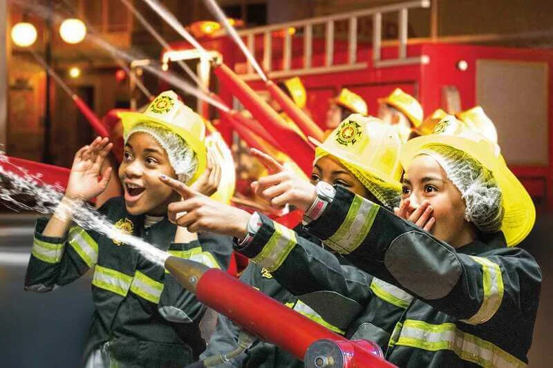 KidZania-London-fire